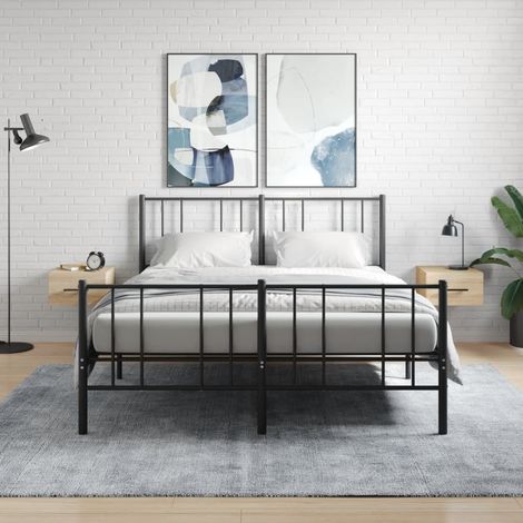 Wand-Nachttische 2 Stk. Sonoma-Eiche 35x35x20 cm (1/5)