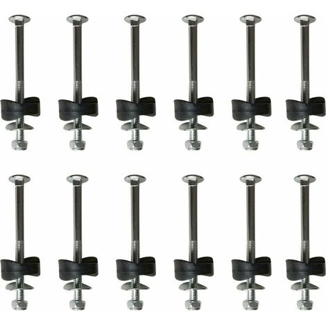 Abstandhalter Trampoline - Acier Galvanisé - Diamètre Vis 6 mm - Longueur Totale 77 mm - Pour Fixation Trampoline - Lot de 12 (1/5)