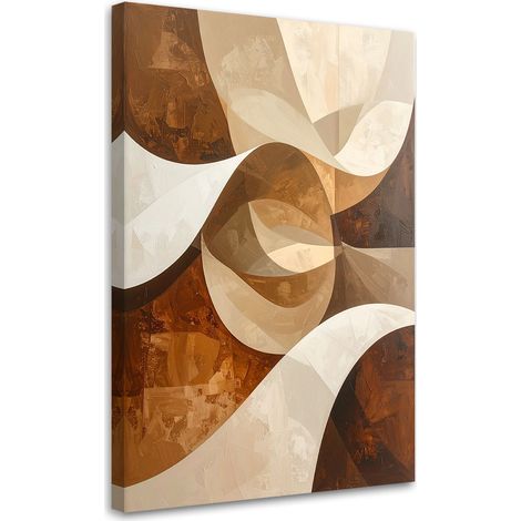 Impresión de Imagen, Figuras abstractas en tonos beige, 20x30 (1/5)