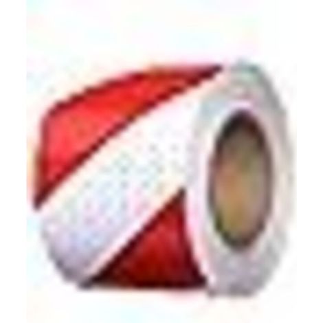 CSPARKV 25m x 5cm Bande Réfléchissante Autocollante Rouge et Blanc,Intensité Ruban Reflechissant Sécurité Adhesif Haute，Ruban Adhésif Réfléchissant Avertissement Haute Visibilité pour Voiture, L'extér (1/5)