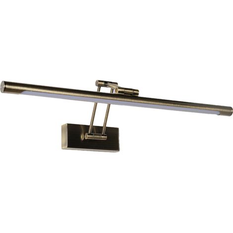 Applique tableau LED orientable moderne aluminium bronze 60cm 12W IP20