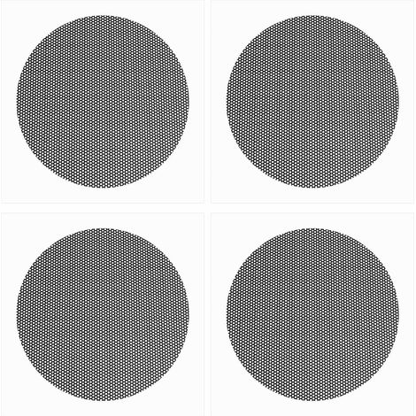 Set of 4 circular nylon mesh dust covers for ventilation fans compatible with PS5 gaming console, black (1/5)