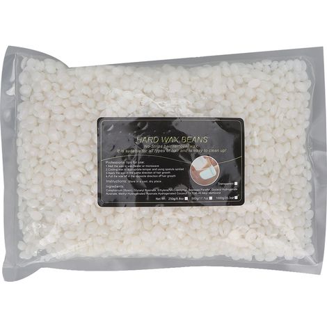 Billes de cire dure épilatoire pour hommes et femmes, dépilatoire maison pour bras et jambes, paillettes violettes 500g (1/5)