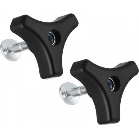 Lot de 2 boulons de poignée de tondeuse à gazon, écrous et boulons universels, accessoires de tondeuse à gazon, pièces de rechange (1/5)