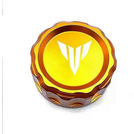 Bouchon de réservoir d'huile CNC pour moto Yamaha MT07 FZ07 MT09 SP FZ09 MT10 MT03 MT25 MT125, couvercle de réservoir de liquide de frein arrière (orange) 2023-2024 (1/5)
