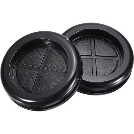 Passe-Fil en Caoutchouc Rond à Montage Double Face Diamètre 50 mm, Diamètre Intérieur 42 mm, pour la Protection des Fils, Lot de 8 Pièces (1/5)