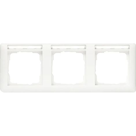 Gira Telaio di copertura 3f orizz. BSF Standard 55 Bianco puro [109303], 1093 03