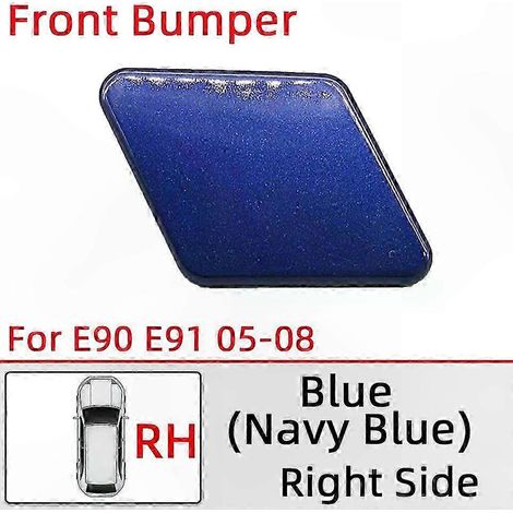 Cache-gicleur de lave-phare pour BMW E90 E91 LCI 2005-2012, accessoire de garniture peinte (05 Bleu RH) (1/5)