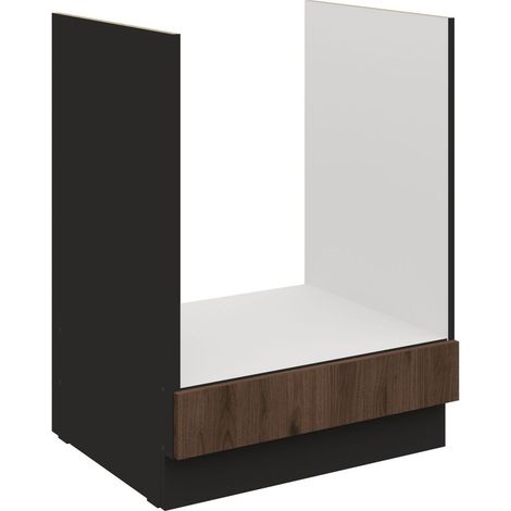 Küchen Herdunterschrank 60 cm Küche MONZA Okapi Nußbaum Küchenzeile Küchenblock (1/5)