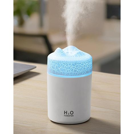 Tragbarer Mini-Luftbefeuchter, farbenfrohe Vulkantextur, 300 ml Kaltnebel-Luftbefeuchter, USB-Stromversorgung, automatische Abschaltung. Ideal für Schlafzimmer, Büro und Auto. (1/4)