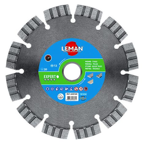 Leman – Disque diamant pour meuleuse 630160 – 160mm – Segments turbo pour granit et quartz – Découpe précise sans éclats