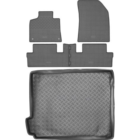 Juego de alfombrillas de goma para coche y maletero para Citroën C4 Grand Picasso (2013-2018). (1/5)