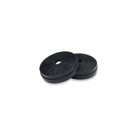 2x Filtre Hotte Aspirante, Ø175 mm Filtre à Charbon Actif Extracteur de Cuisine Recyclage Air de Remplacement Recirculation Filtrant pour Respekta Miz0031, Klarstein, Pkm Co4 (1/5)