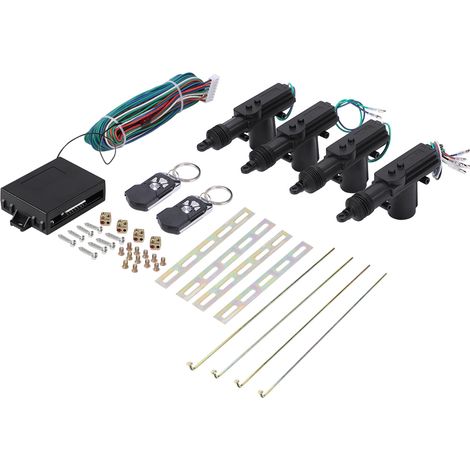 Kit universel de verrouillage/déverrouillage de porte électrique centrale de voiture, système de sécurité à verrouillage à distance, entrée sans clé
