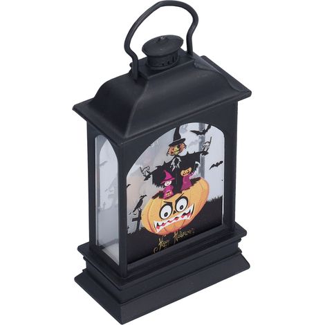 Lampe de cheminée décorative d'Halloween, lampe à vent transparente pour fêtes et festivals d'intérieur BZ2671-W-2 Citrouille (1/5)