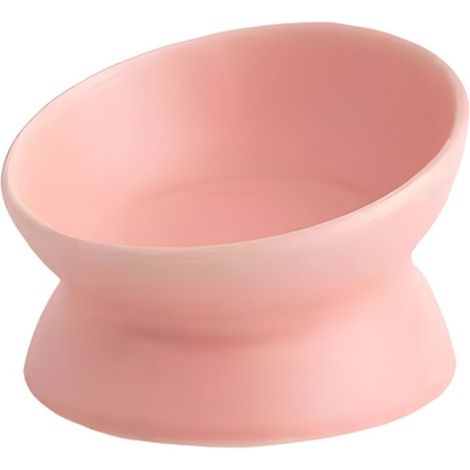 Ciotola rialzata per gatti. Materiale: ceramica. Design rialzato e inclinabile. Previene il vomito. Protegge la colonna vertebrale del tuo animale domestico. (1/5)