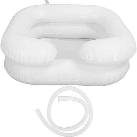 Bassin de lavage de cheveux PVC gonflable pour lit avec tuyau de drainage de 1 mètre pour personnes âgées et handicapées (1/5)