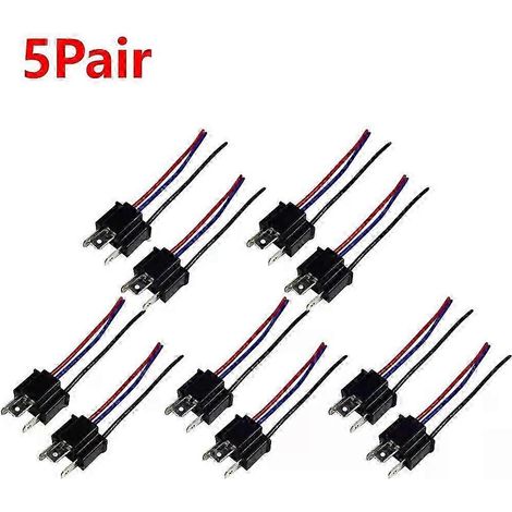 1-5 Paar 9003 H4 Lampenfassung Stecker Adapter Stecker Auto Scheinwerfer Nebelscheinwerfer Stecker Adapter Buchse Kabelbaum Scheinwerferstecker-JXLGV (1/5)
