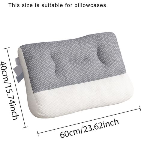 Oreiller cylindrique blanc anti-adhérent en fibres de soja pour le soutien de la nuque (1/5)
