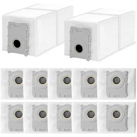 10er-Pack Ersatz-Staubbeutel, kompatibel mit Ecovacs Deebot T50/T50 PRO/T50 MAX PRO/T30C PRO/T80/X8/X8 PRO/X9 PRO OMNI Staubsaugern, großer Ersatzbeutel mit 4 Litern Fassungsvermögen