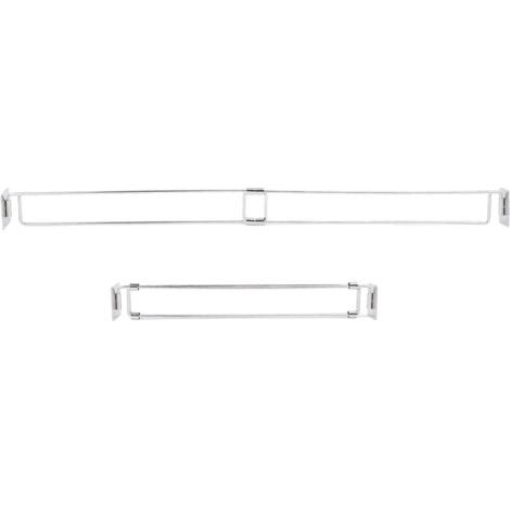 Barre de Rangement D'angle de Douche pour Camping-car, étagères de Réfrigérateur Réglables en Acier Inoxydable pour Remorque Yacht. (1/5)