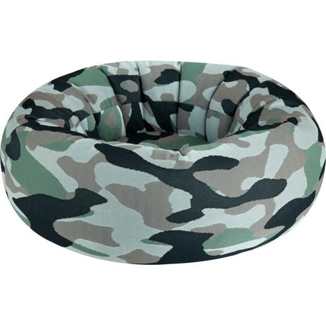 EVERGREENWEB Cucce per gatti da interno - Cuccia rotonda per cani misura Small, imbottitura in memory - Letto per Cani taglia Piccola - Colore Mimetico, misura XL (1/4)