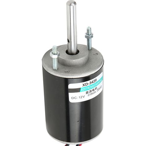 30-W-Dauermagnet-Gleichstrommotor, hohe Drehzahl, im Uhrzeigersinn/gegen den Uhrzeigersinn (12 V, 3500 U/min) (1/5)
