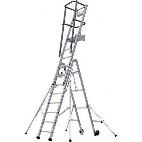 TUBESCA-COMABI - Echelle auto-stable tout aluminium - Entre le moyen d'accès et le poste de travail (1/5)
