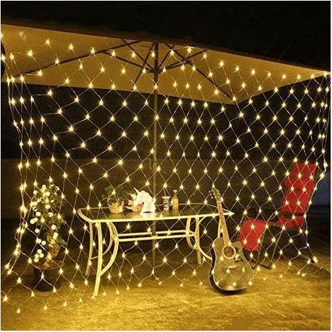 GROOFOO LED Filet Guirlande Lumineuse 3mx2m 200 LED Connectable Maille Fée Guirlande Lumineuse 8 Modes Noël Filet Lumières pour Intérieur Extérieur Jardin Mariage Arbre de Noël Décoration Blanc Chaud (1/4)