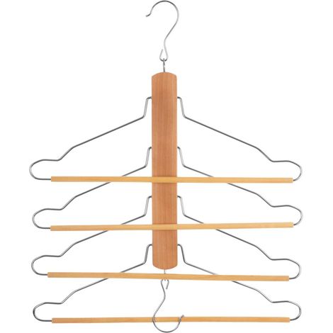 Appendiabiti in legno per 4 pantaloni  - 5five