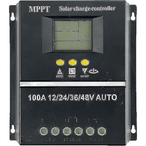 Contrôleur de charge solaire pour voiture 100 A 24 V avec écran LCD (1/5)