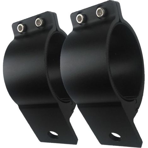 pair of 3-inch aluminum mounting bracket tube clamps for bull bar, roof rack, roll cage