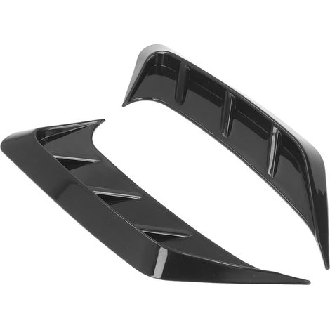 2-teilige, glänzend schwarze Seitenblenden für Rückleuchten, universelle Kfz-Außendekoration (1/5)