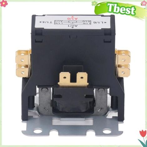 Tbest contacteur CVC 25A Contacteur CVC unipolaire 25A pour commutateur de remplacement de compresseur de quincaillerie clef (1/5)