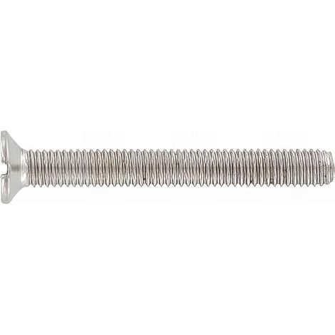 Vis métaux tête fraisée Fendue 6 x 50 mm INOX A4 - Boite de 100 pcs - VMFF06050A4