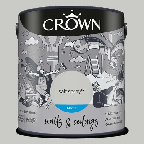 CROWN WALLS AND CEILINGS MATT SALT SPRAY 2.5L (1/2)