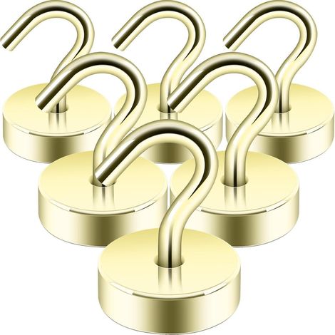 Magnethaken Neodym 18kg Magnetisch Werkstatt 18kg Magnethaken Gold (1/5)