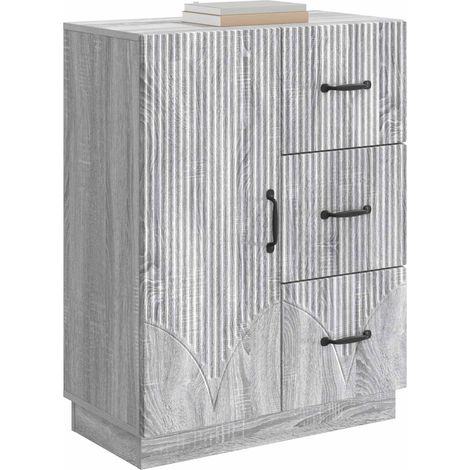 Maison Exclusive - Credenza Grigio Sonoma 66 x 34,5 x 87 cm Legno ingegnerizzato