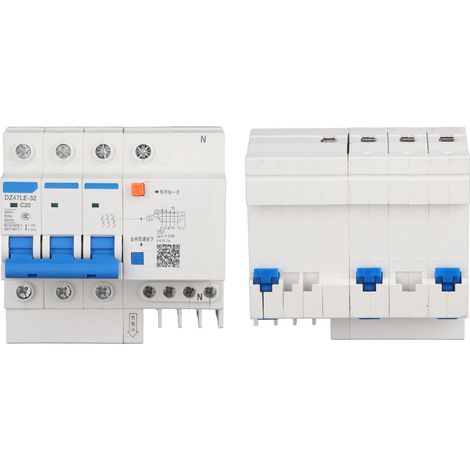 Disjoncteur différentiel Belme DZ47LE-32 3P+N C20 20A, disjoncteur miniature à segment haut (1/5)