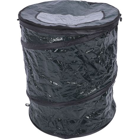 Poubelle pliable portable et peu encombrante en PE résistant aux déchirures, multifonctionnelle, idéale pour le camping en plein air. (1/5)