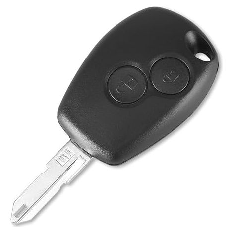 1pcs Coque Cle pour Dacia Duster Logan Logdy Sandero Plip clé télécommande 2 Boutons Lame avec Rainure Modèle avec Emplacement Pile (1/5)