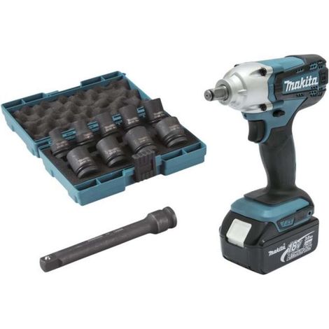 Makita - Llave de impacto 18V AKU, 2x batería 3,0 Ah, cargador DTW190JX3