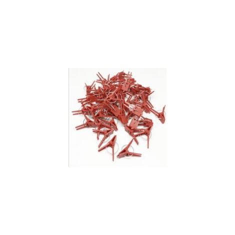 Clip di supporto in plastica per piante, 50 pezzi, clip per appendere piante rampicanti, giardino, serra, ortaggi, pomodori, clip per innesto da giardino resistenti e utili - B - Crezuo