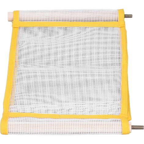 Hamac respirant en maille double couche pour hamster et perroquet, idéal pour les petits animaux de compagnie (perroquet S, blanc). (1/5)