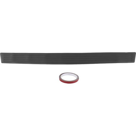 Bande de protection universelle pour pare-choc arrière de coffre de voiture, revêtement d'habillage de porte en PVC, noir 90x8cm. (1/5)