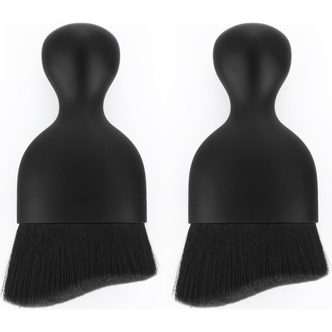 Brosse Douce de Nettoyage d'intérieur de Voiture Pas de Rayures, 2 Paquets de brosses de Nettoyage de Voiture Duster avec Poils Doux, brosses de dépoussiérage de l'espace de (Style B) (1/5)