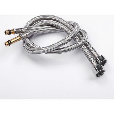 Linghhang – Tuyau tressé en acier inoxydable 304 – Longueur 80 cm – Flexible sanitaire pour évier mélangeur – Résistant à la corrosion (1/5)