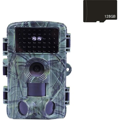Caméra Faune Sauvage Caméra De Chasse Vidéo 4K, Étanche, 60mp/30mp, WiFi, Flux en Direct, Vision Nocturne, Piège Photo Plein Air Fiable Précise(with 128GB Card) (1/5)