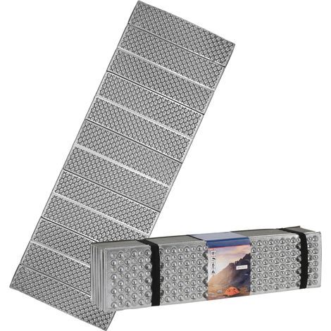 Camping Isomatte ultraleicht faltbar silber - 180 x 59 cm - Outdoor Schaumstoff Thermo Bodenmatte