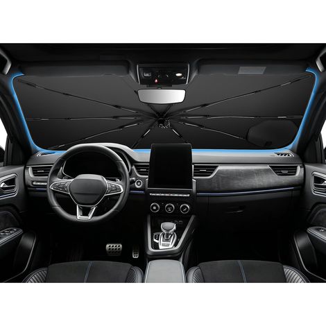 Pare-Soleil Parapluie pour Renault Arkana 2021-2026 avec Poignée à Cordon en Nylon Souple, Protection d'Écran Anti-Rayures, Isolation Thermique UV, Parasol de Voiture Pliable Accessoires (1/5)